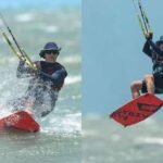 A constante presença de ventos alísios na costa cearense cria condições ideais para o kitesurfe