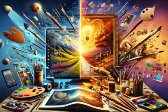 A tecnologia tem transformado profundamente a forma como a arte é criada